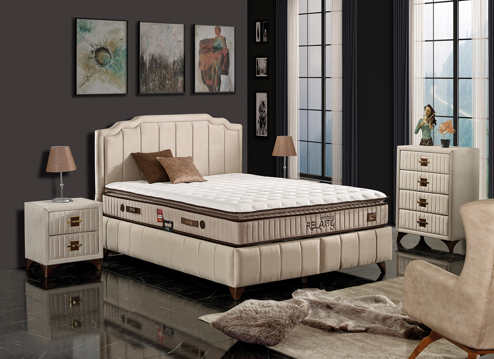 Relaxtic 228 Antistress Relaxtic Plus Yatak Seti - Görsel 1